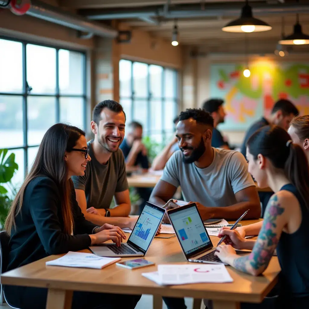 Professional business solutions illustration